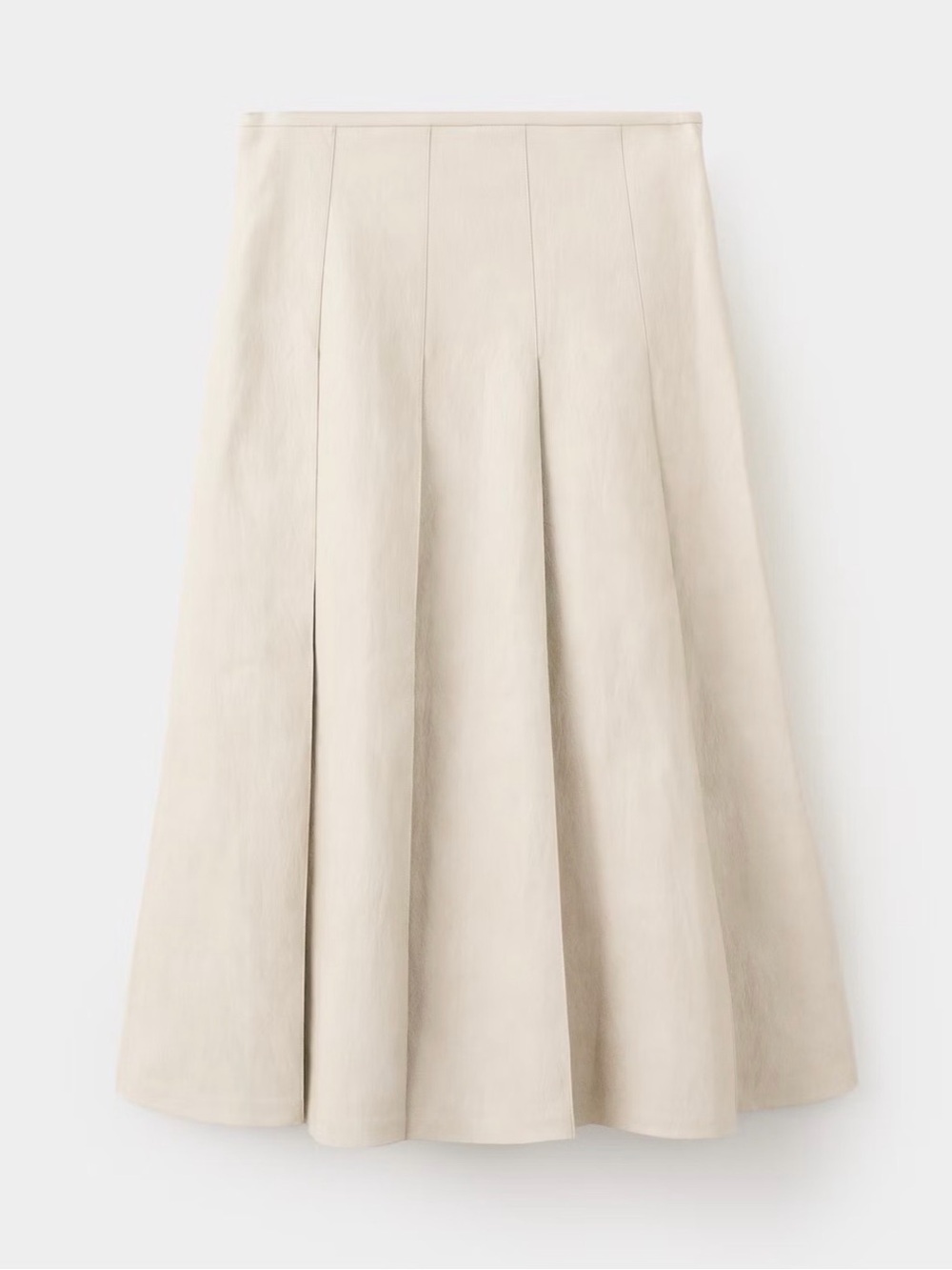 Mango Cream A-Line Panel Skirt